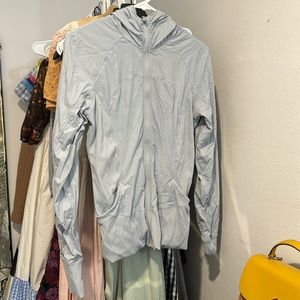 Lululemon jacket ice blue gray size 10 reversible